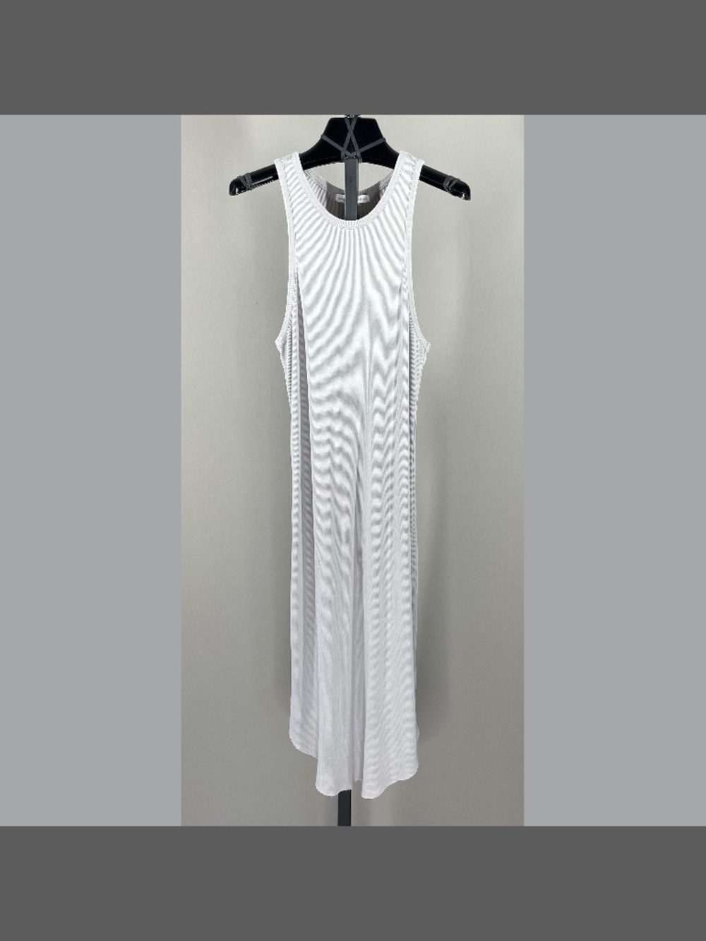 NEW Young Fabulous & Broke Dress Womens Medium gray ribbed knit midi boho indie